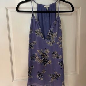 Joie Cami Tank Top in Strappy Lavender Floral | Size: L | like-new